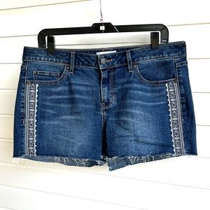 Sonoma cut off shorts with embroidery size 12 petite